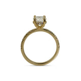 Oval Hidden Halo Classic Ring