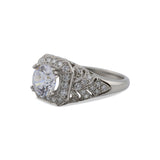 Art Deco Halo Ring Mounting