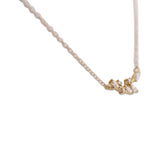14K Yellow Gold 0.15 Ct Diamond Smile Necklace