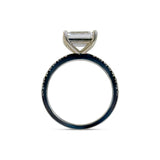 East-West Emerald Ring