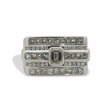 Emerald Diamond Multi-Row Band