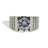 Modern Diamond Statement Ring