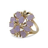 14K Yellow Gold Lavender Chalcedony Ring