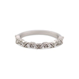 14K White Gold 0.35 Ct Baguette Diamond Band