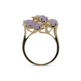 14K Yellow Gold Lavender Chalcedony Ring