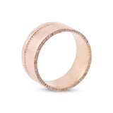 14K Rose Gold Diamond Cigar Band