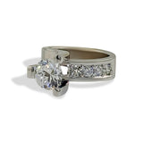 Wide Band Diamond Ring