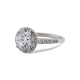 Art Deco Halo Ring Mounting