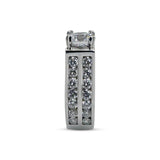 Two Row Channel Engagement Ring