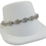 Diamond Cluster Tennis Bracelet