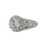 Open Halo Engagement Ring Mounting