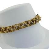 Textured Gold Link Bracelet
