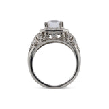 Art Deco Halo Ring Mounting