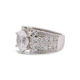 18K White Gold 2.75 Ct Five Row Mounting