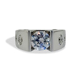 Modern Diamond Statement Ring