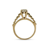 Cathedral Diamond Engagement Ring