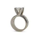 Wide Band Diamond Ring