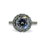 Round Halo Engagement Ring Mounting