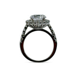 Round Halo Engagement Ring Mounting