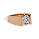 Bold Rose Gold Solitaire