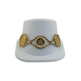 Gold Pesos Coin Bracelet