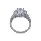 Large Halo Engagement Ring Mounting