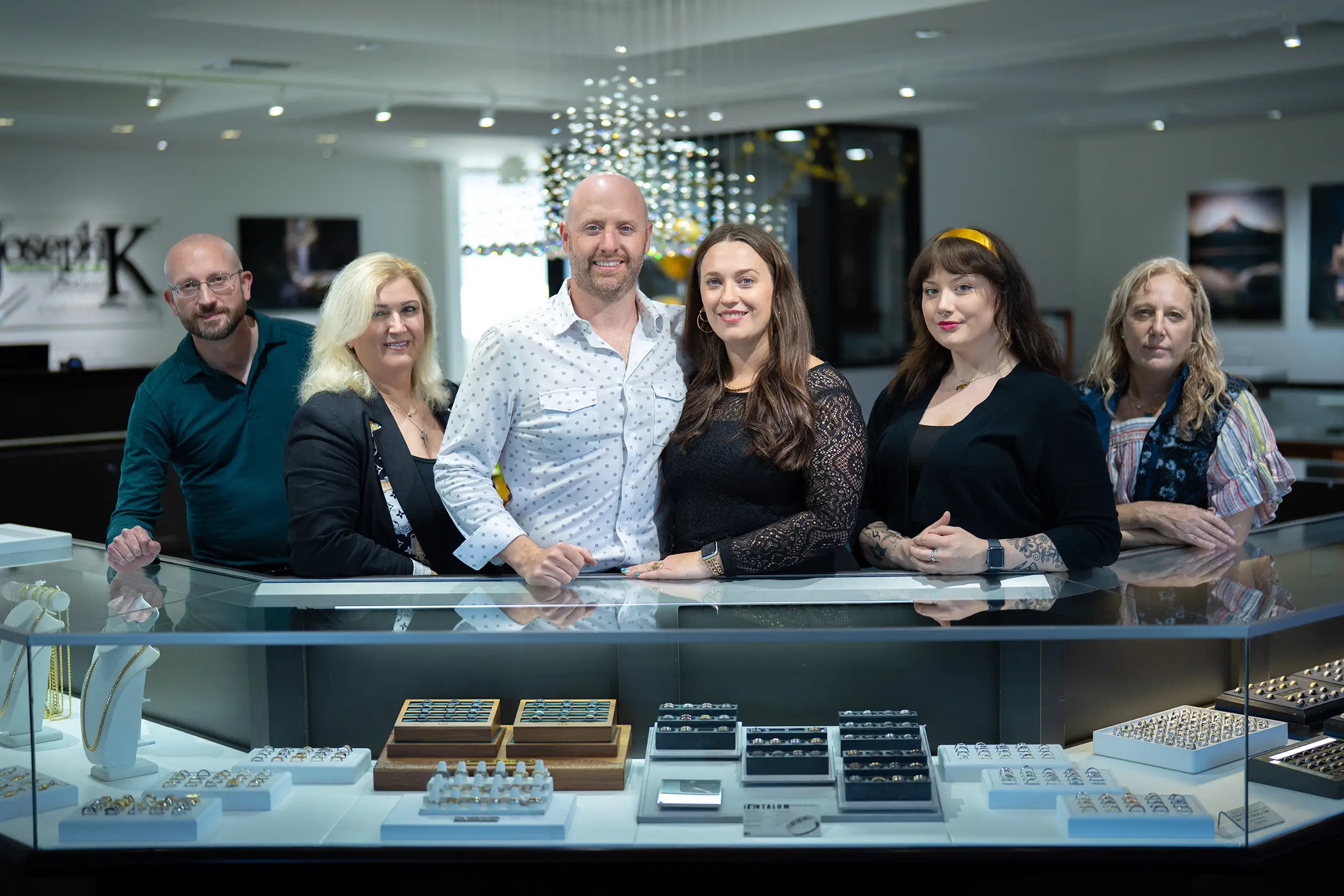 photo of JosephK Jewelers staff, taken inside store