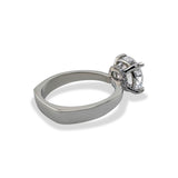 Under Bezel Solitaire Ring
