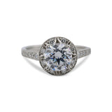 Art Deco Halo Ring Mounting