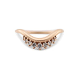14K Rose Gold 0.16 Ct Graduated Diamond Band