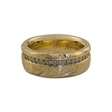 Endure yellow gold eternity band