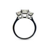 Emerald Cut Three Stone Ring