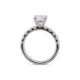 14K White Gold 0.87 Ct Diamond Engagement Mounting