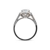 Art Deco Halo Ring Mounting