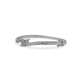 Three-Stone Diamond Hinge Bangle