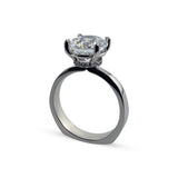 Under Bezel Solitaire Ring