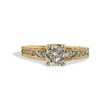 Cathedral Diamond Engagement Ring